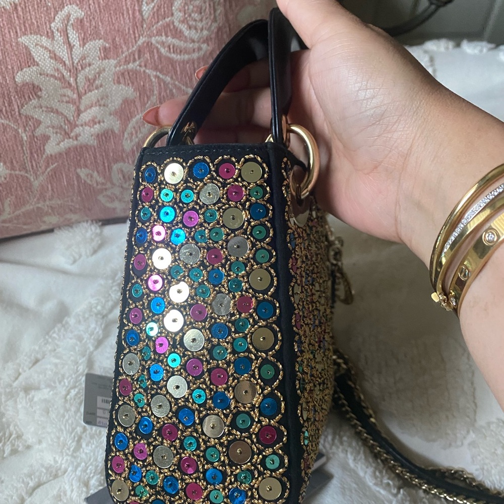 RARE Limited Edition!! Chriatian dior mini lady dior crossbody bag. - Picture 12 of 16